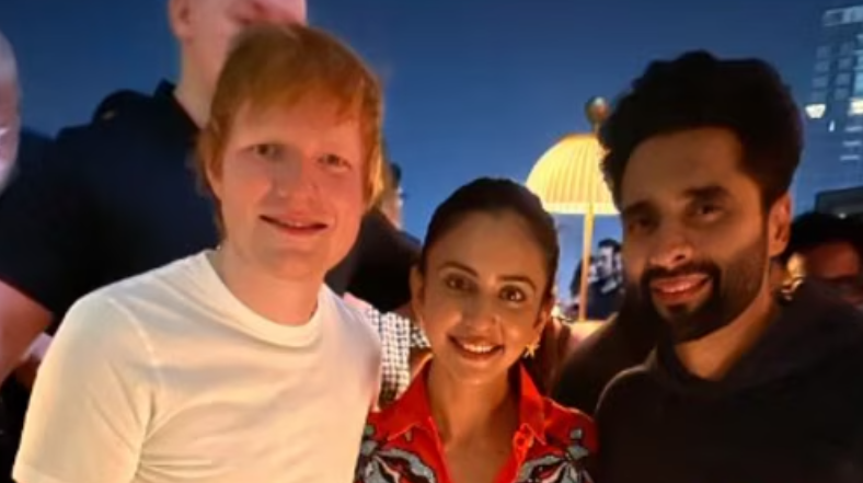 Rakul Preet Singh and Jackky Bhagnani Groove with Ed Sheeran at Kapil Sharma's Spectacular Bash! Check Out the Pictures