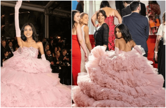 Influencer Nancy Tyagi's Remarkable Self-Made Gown for Cannes