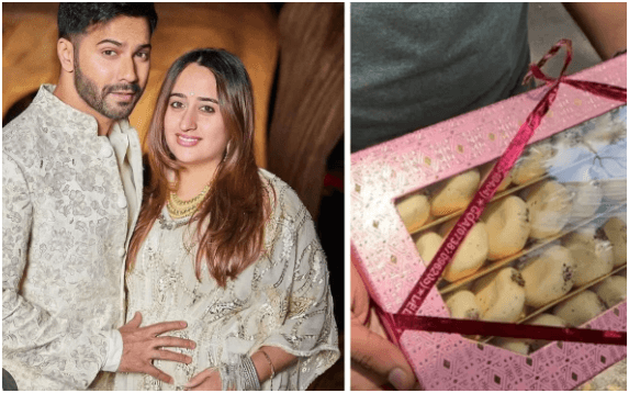 Varun Dhawan Celebrates Fatherhood: Actor's Mother Spreads Joy with Sweets for Paparazzi