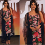 Priyanka Chopra Rocks Y2K Vibes in Glamorous Sabyasachi Churidar Suit at Paani Trailer Launch